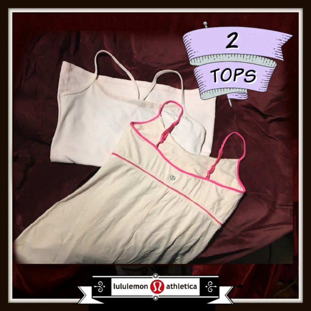 Two Blush Lululemon Tanks